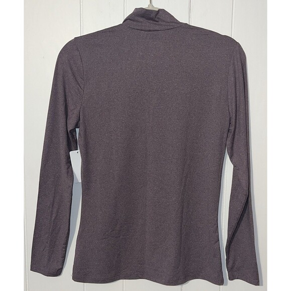 32 Degrees Cozy Heat Women's Mock Neck Long Sleeve Extra Warm Top Fig Purple Med - Picture 2 of 6